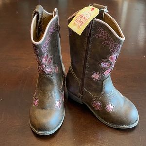 New! Toddler girls cowgirl boots